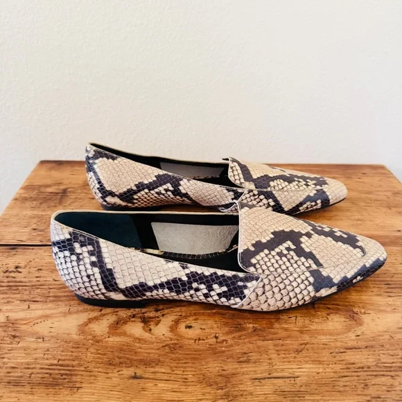 Marc Fisher LTD Enaba Square Toe Loafer in Snakeskin Print - Picture 2 of 8